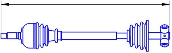 SERCORE Drive shaft Article number: 22784 cheaply