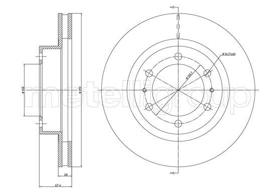 METELLI Brake disc Article number: 23-1094C cheaply