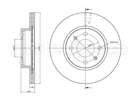 METELLI Brake disc Article number: 23-1104 cheaply
