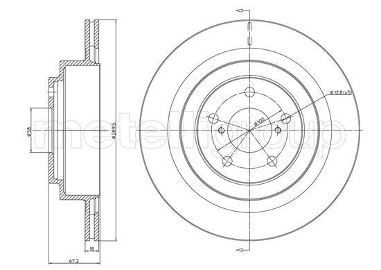 METELLI Brake disc Article number: 23-1149C cheaply