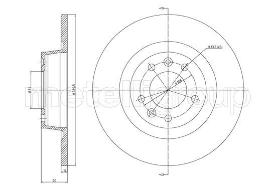METELLI Brake disc Article number: 23-1340C cheaply