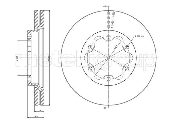 METELLI Brake disc Article number: 23-1630 cheaply