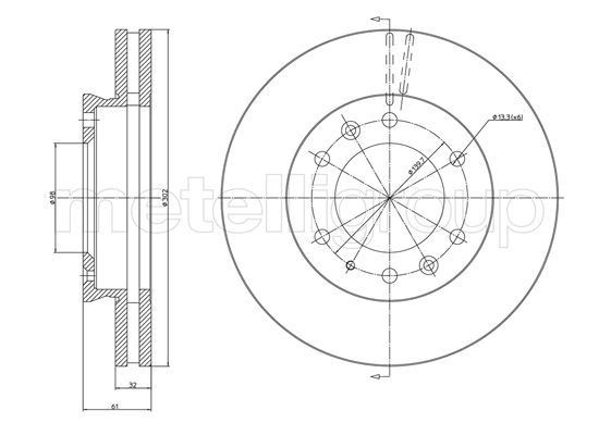 METELLI Brake disc Article number: 23-1669C cheaply