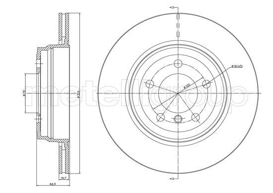 METELLI Brake disc Article number: 23-1683C cheaply