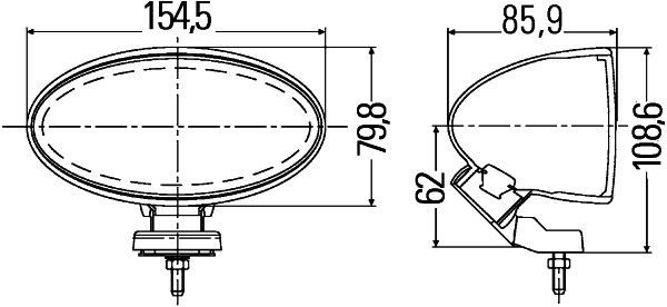 HELLA Fog Light Article number: 1NA 007 891-041 cheaply