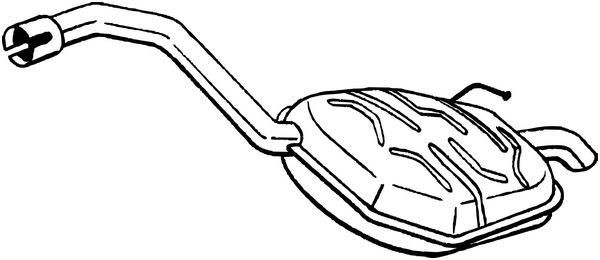BOSAL Rear silencer Article number: 235-055 cheaply