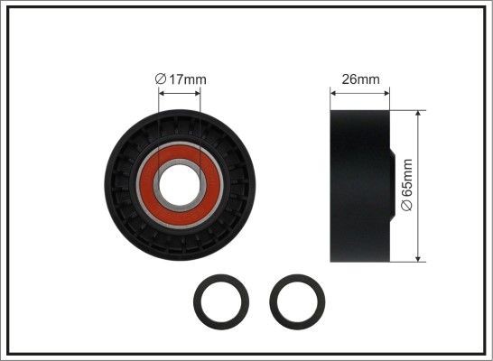 CAFFARO Deflection / Guide Pulley, v-ribbed belt Article number: 237-00 cheaply