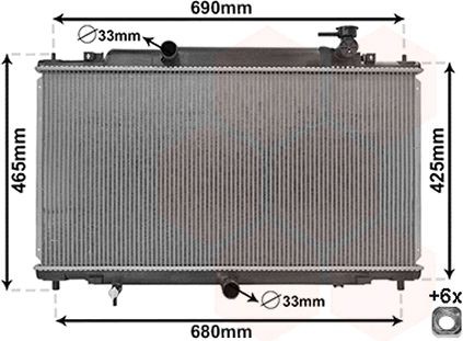 VAN WEZEL Engine radiator Article number: 27002280 cheaply