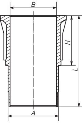 MAHLE ORIGINAL Cylinder Sleeve Article number: 279 WN 01 00 cheaply