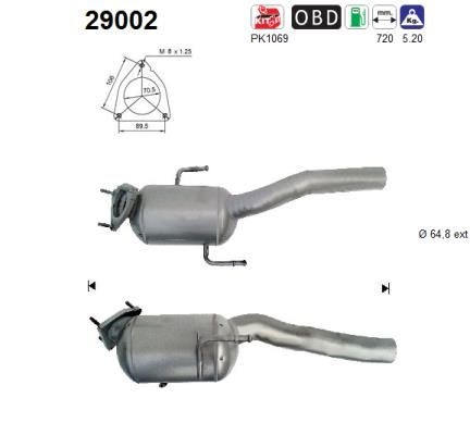 AS Catalytic converter Article number: 29002 cheaply