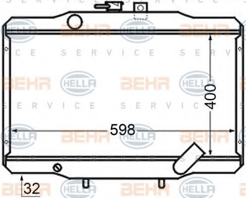 HELLA Engine radiator Article number: 8MK 376 705-741 cheaply