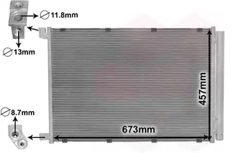 VAN WEZEL Air conditioning condenser Article number: 30015703 cheaply