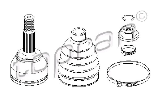 TOPRAN Joint kit, drive shaft Article number: 301 925 cheaply