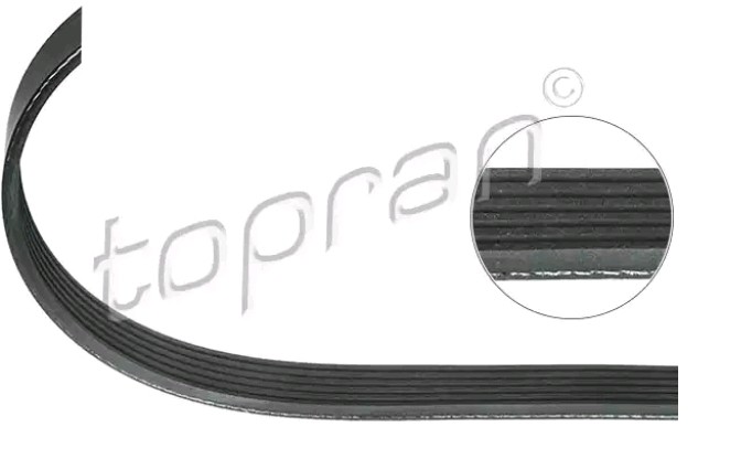 TOPRAN Serpentine belt Article number: 304 920 cheaply