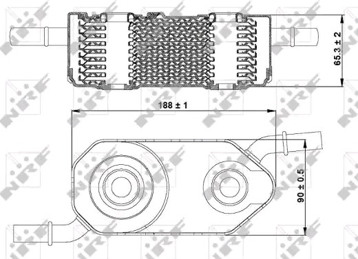 NRF Engine oil cooler Article number: 31364 cheaply