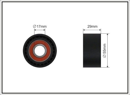 CAFFARO Tensioner pulley Article number: 331-00 cheaply