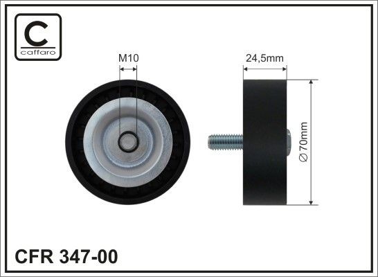 CAFFARO Deflection / Guide Pulley, v-ribbed belt Article number: 347-00 cheaply