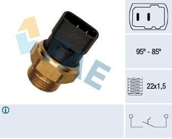 FAE 35040 Temperature Switch, coolant warning lamp 4 0.7 20 PS Petrol 1993