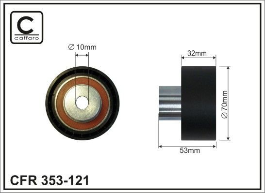 CAFFARO Timing belt deflection pulley Article number: 353-121 cheaply