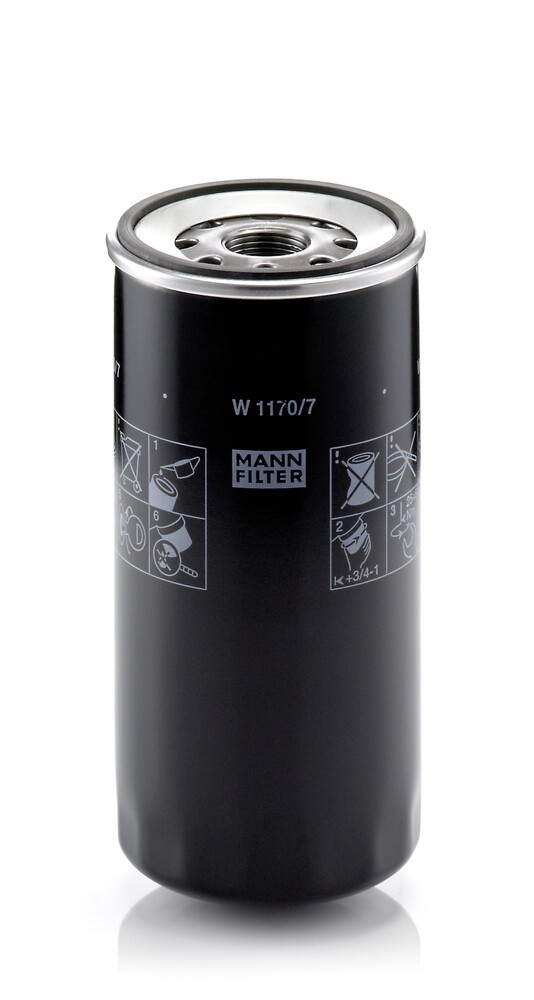 MANN-FILTER Oil filter Article number: W 1170/7 cheaply