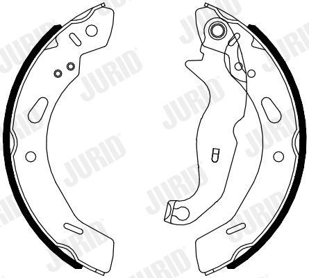 JURID Brake Shoe Set Article number: 362565J cheaply