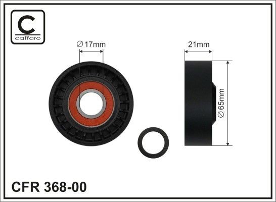 CAFFARO Tensioner pulley Article number: 368-00 cheaply