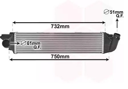 VAN WEZEL Intercooler Varenummer: 37004622 billige