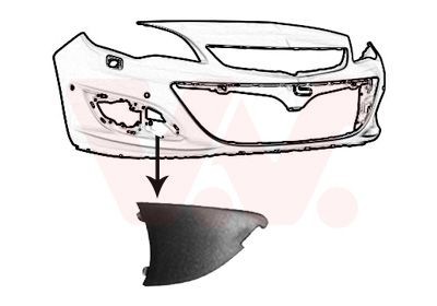 VAN WEZEL Cover, bumper Article number: 3753494 cheaply