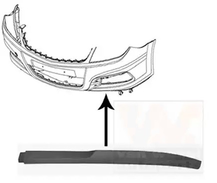 VAN WEZEL Front splitter Article number: 3769501 cheaply