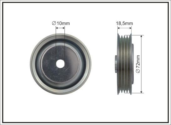 CAFFARO Deflection / Guide Pulley, v-ribbed belt Article number: 378-99 cheaply