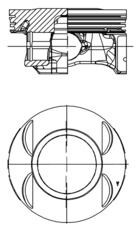 KOLBENSCHMIDT Piston Article number: 40199610 cheaply