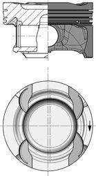 KOLBENSCHMIDT Piston Article number: 40856600 cheaply