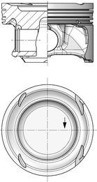 KOLBENSCHMIDT Piston Article number: 40862600 cheaply