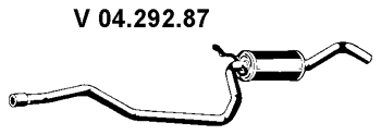 EBERSPÄCHER Front Silencer Article number: 04.292.87 cheaply