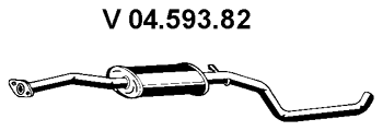 EBERSPÄCHER Front Silencer Article number: 04.593.82 cheaply