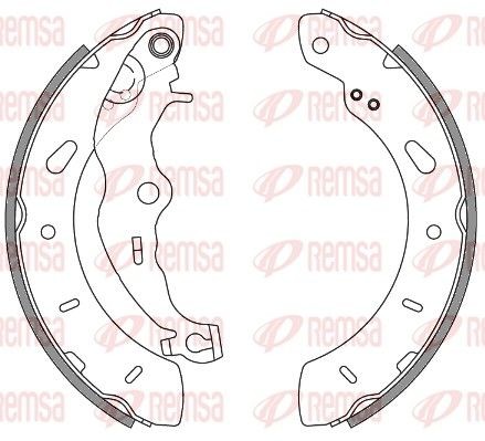 REMSA Brake Shoe Set Article number: 4256.00 cheaply