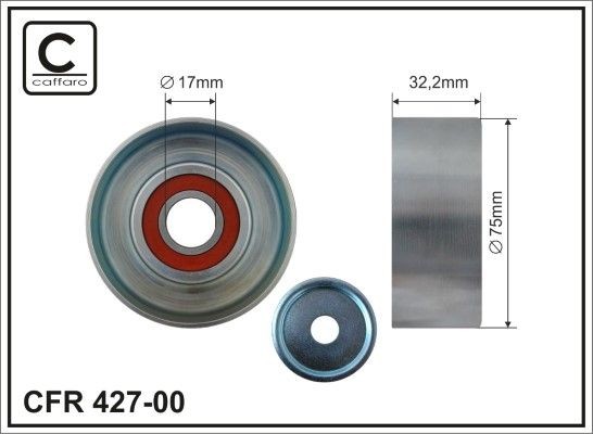 CAFFARO Tensioner pulley Article number: 427-00 cheaply