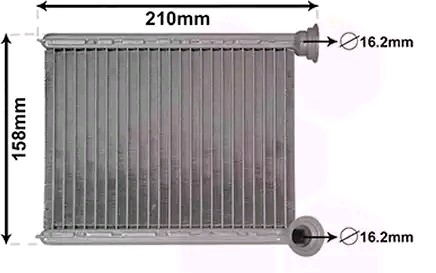 VAN WEZEL Heater matrix Article number: 43006629 cheaply