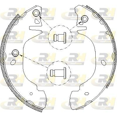 ROADHOUSE Brake Shoe Set Article number: 4305.00 cheaply