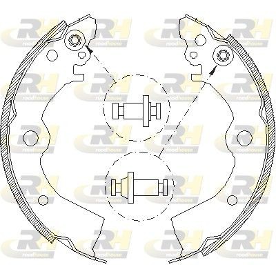 ROADHOUSE Brake Shoe Set Article number: 4393.00 cheaply