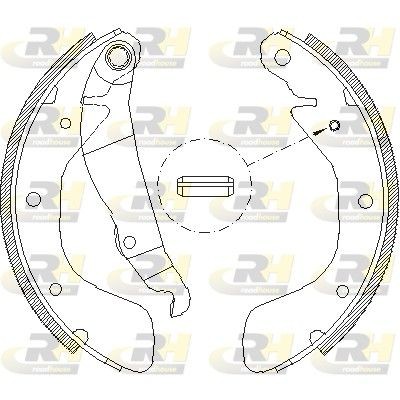 ROADHOUSE Brake Shoe Set Article number: 4398.00 cheaply