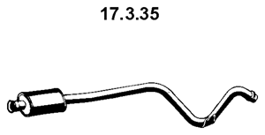EBERSPÄCHER Front Silencer Article number: 17.3.35 cheaply
