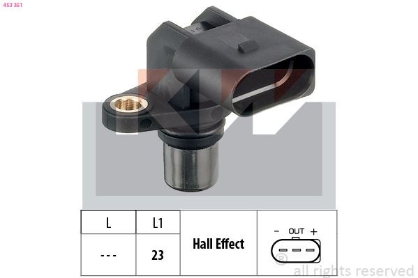 KW Camshaft position sensor Article number: 453 351 cheaply