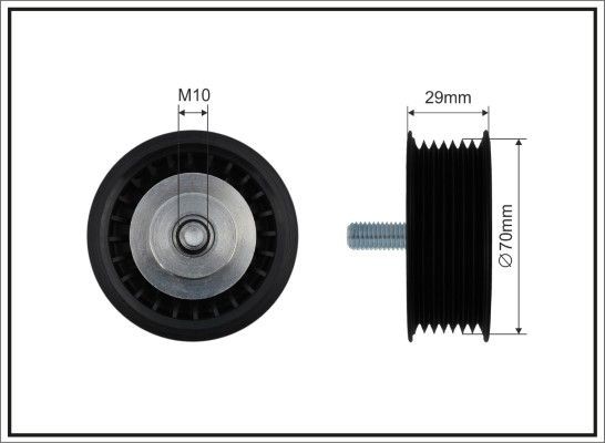 CAFFARO Deflection / Guide Pulley, v-ribbed belt Article number: 464-99 cheaply