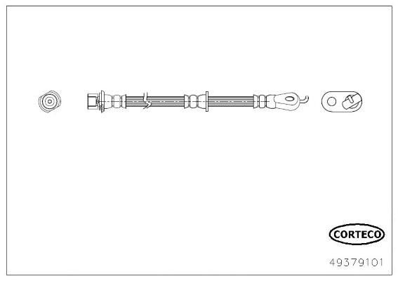 CORTECO Brake hose Article number: 49379101 cheaply