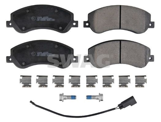 SWAG Brake pad set Article number: 50 91 6637 cheaply