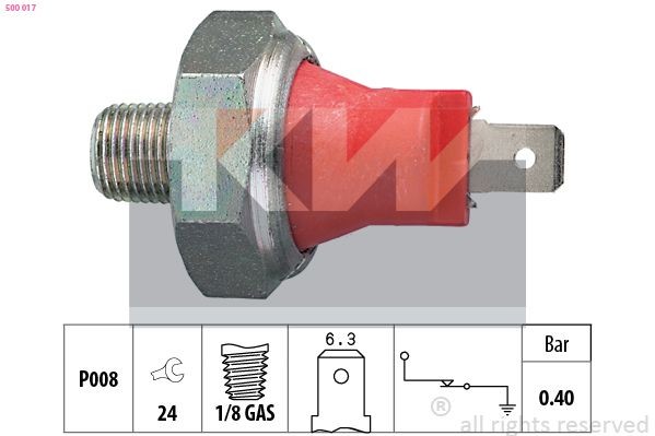 KW Oil Pressure Switch Article number: 500 017 cheaply