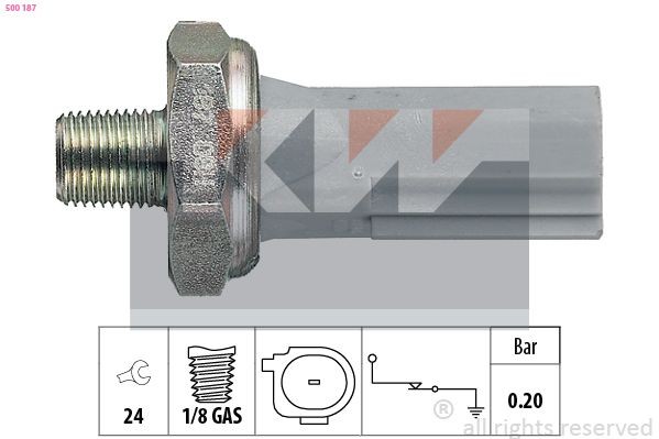 KW Oil Pressure Switch Article number: 500 187 cheaply