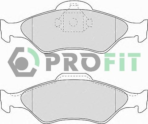 PROFIT Brake pad set Article number: 5000-1393 cheaply
