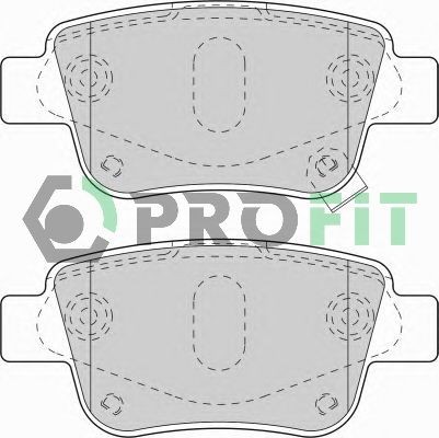 PROFIT Brake pad set Article number: 5000-1649 cheaply